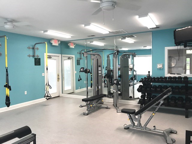 Community fitness center at Crescent Commons